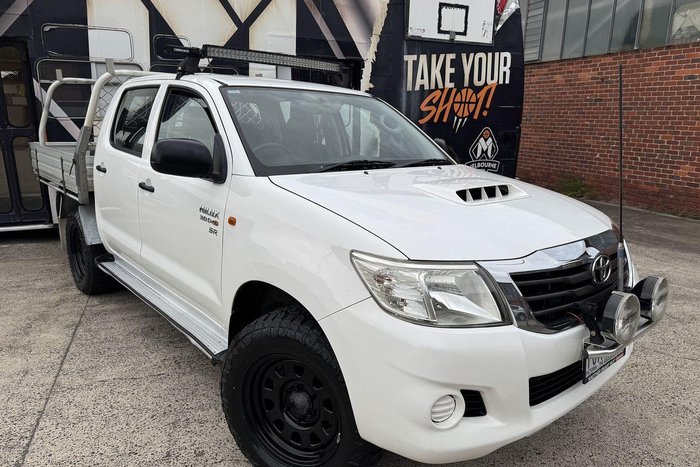2012 Toyota Hilux SR KUN26R MY12 4X4 Glacier White