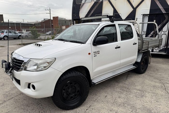 2012 Toyota Hilux SR KUN26R MY12 4X4 Glacier White