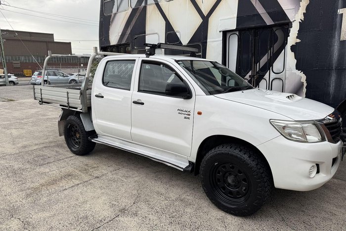 2012 Toyota Hilux SR KUN26R MY12 4X4 Glacier White