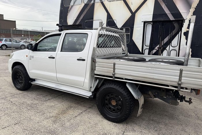 2012 Toyota Hilux SR KUN26R MY12 4X4 Glacier White