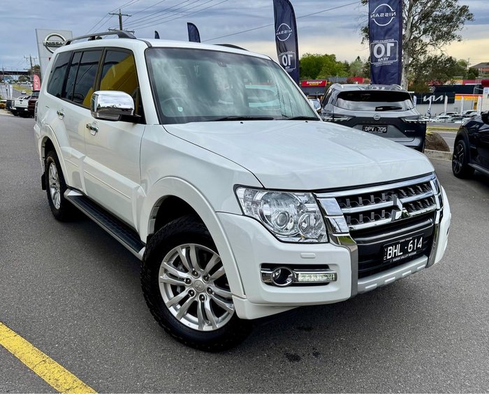 2019 Mitsubishi Pajero GLS NX MY19 4X4 Dual Range White