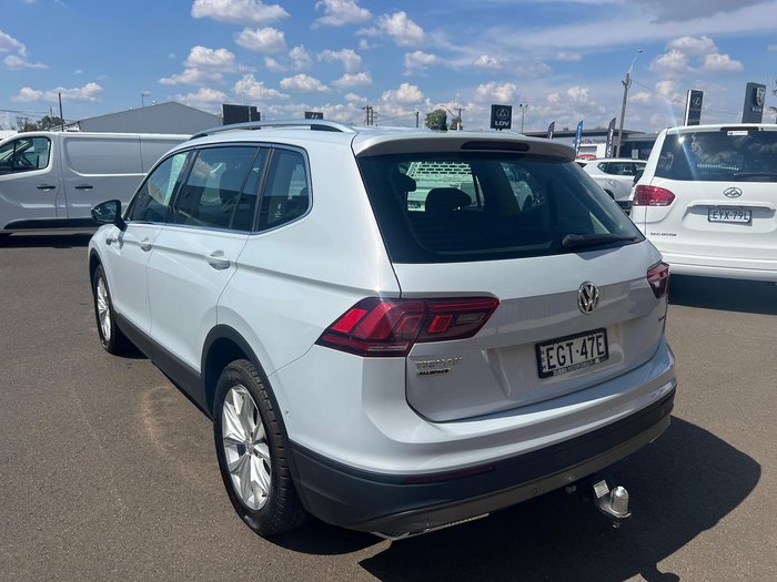 2018 Volkswagen Tiguan 110TDI Comfortline Allspace 5N MY18 Four Wheel Drive White Silver