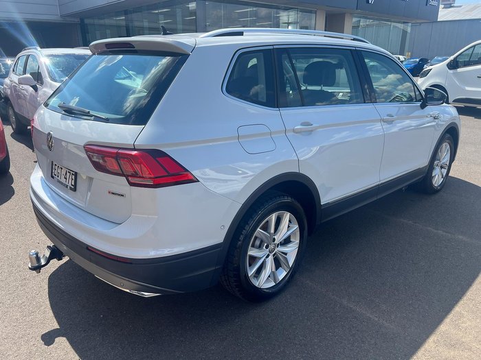 2018 Volkswagen Tiguan 110TDI Comfortline Allspace 5N MY18 Four Wheel Drive White Silver