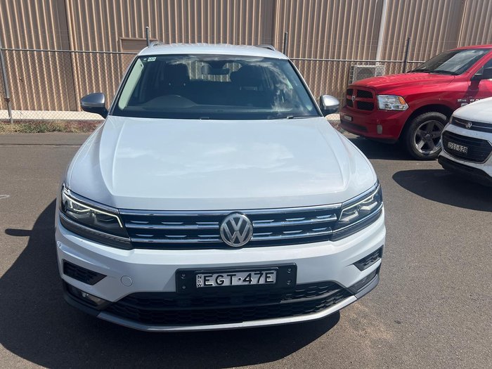 2018 Volkswagen Tiguan 110TDI Comfortline Allspace 5N MY18 Four Wheel Drive White Silver