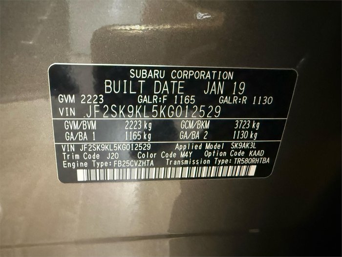 2019 Subaru Forester 2.5i