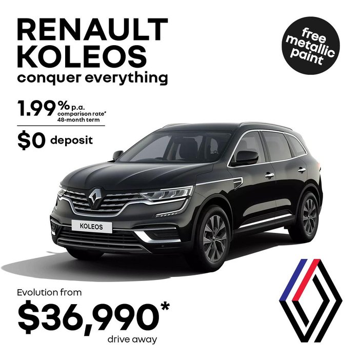 2025 Renault Koleos Evolution HZG MY25 Universal White