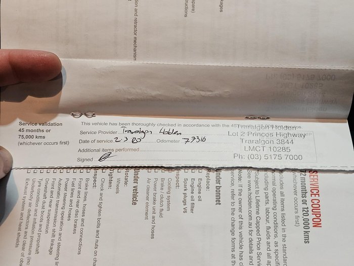 2016 Holden Commodore SV6