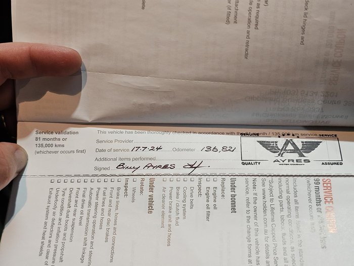 2016 Holden Commodore SV6