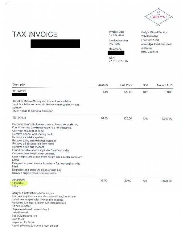 2009 Sterling Lt7500 8X4 Ally Tipper **New Engine Fitted 2024**