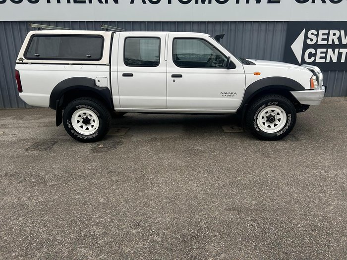 2005 Nissan Navara DX D22 MY03 4X4 Polar White