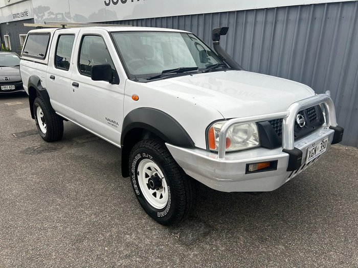 2005 Nissan Navara DX D22 MY03 4X4 Polar White
