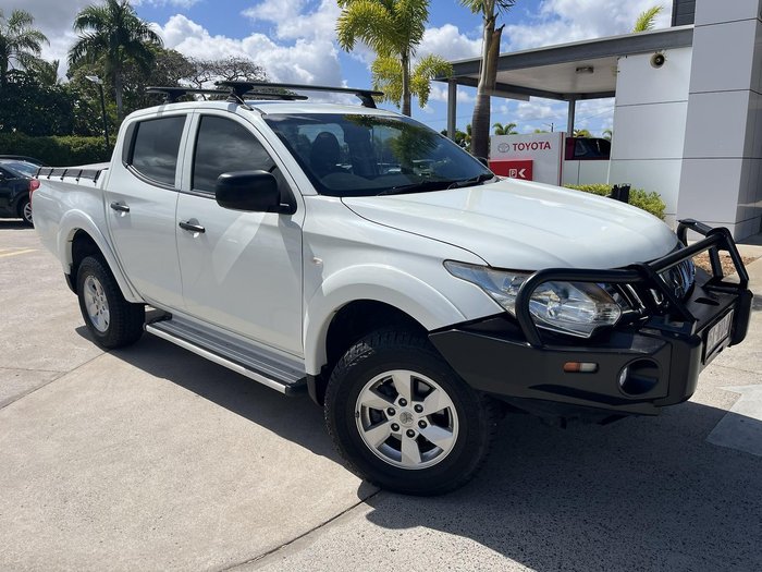 2015 Mitsubishi Triton GLX MQ MY16 4X4 Dual Range White