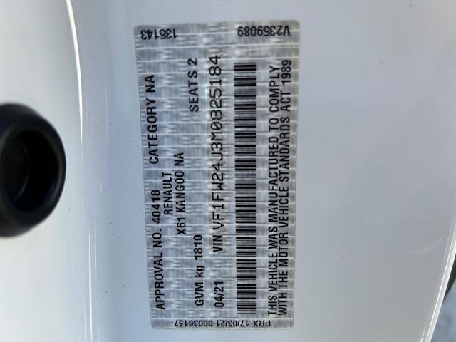 2021 Renault Kangoo Compact F61 Phase II MY21 Mineral White