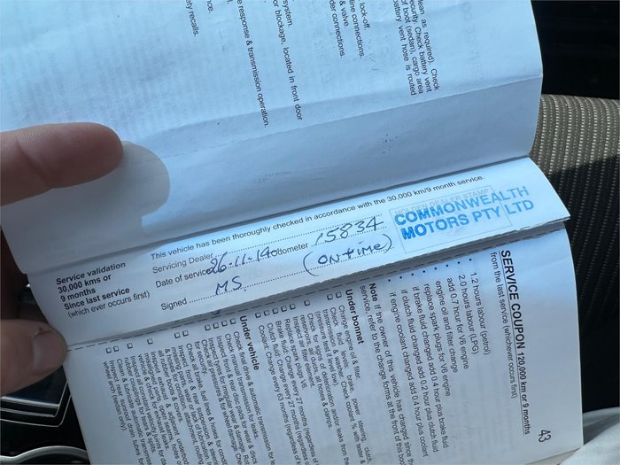 2012 HOLDEN COMMODORE SV6