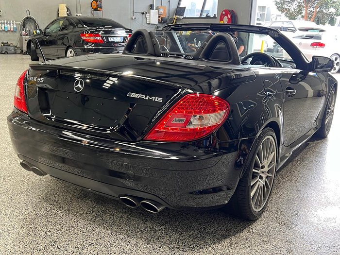 2008 Mercedes-Benz SLK-Class SLK55 AMG R171 MY08 Obsidian Black
