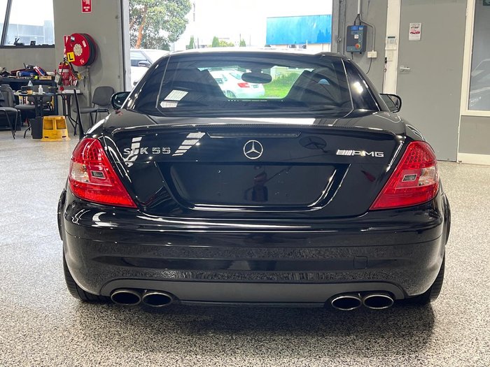 2008 Mercedes-Benz SLK-Class SLK55 AMG R171 MY08 Obsidian Black