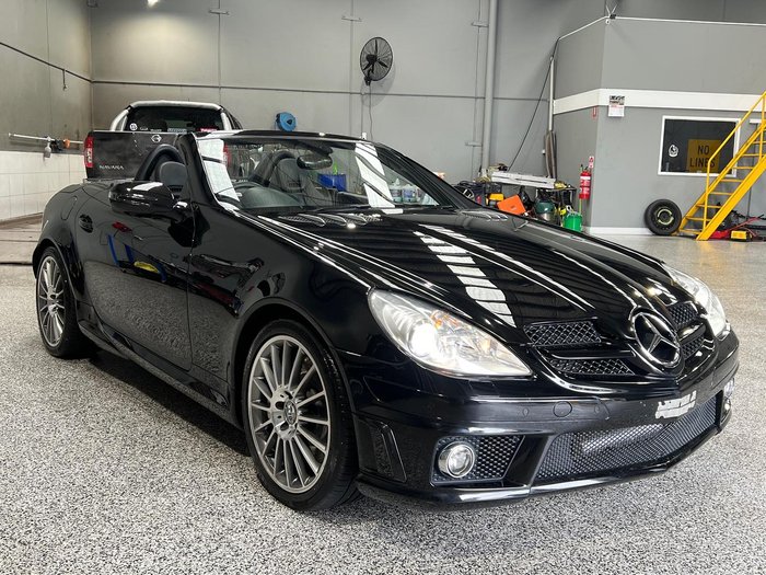 2008 Mercedes-Benz SLK-Class SLK55 AMG R171 MY08 Obsidian Black