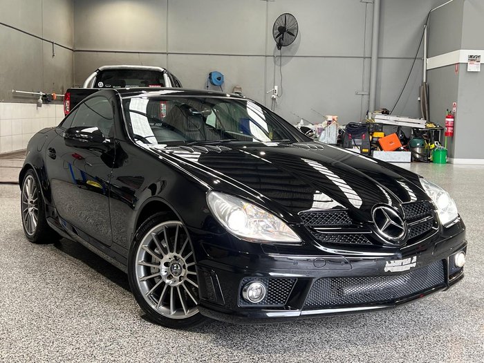 2008 Mercedes-Benz SLK-Class SLK55 AMG R171 MY08 Obsidian Black