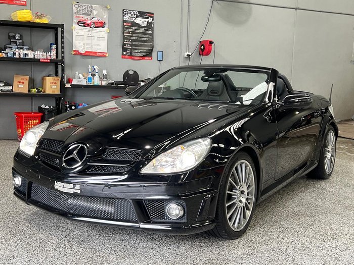 2008 Mercedes-Benz SLK-Class SLK55 AMG R171 MY08 Obsidian Black