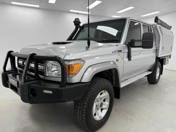 2018 Toyota Landcruiser GXL VDJ79R 4X4 Dual Range Silver Pearl