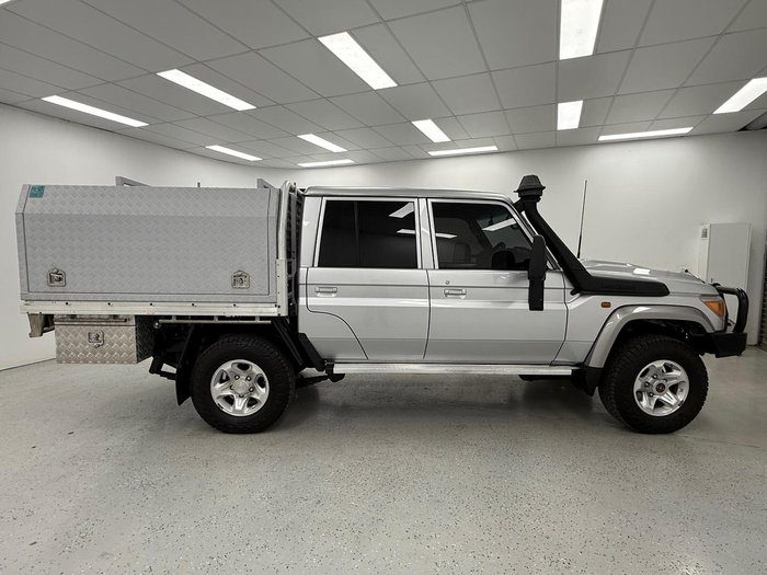 2018 Toyota Landcruiser GXL VDJ79R 4X4 Dual Range Silver Pearl