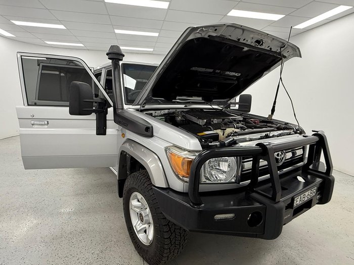 2018 Toyota Landcruiser GXL VDJ79R 4X4 Dual Range Silver Pearl