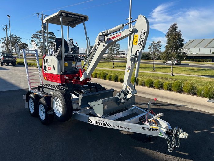 2025 Takeuchi Tb216 Compact Excavator And Trailer Package