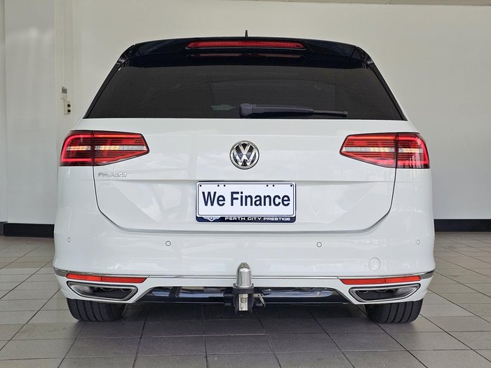 2019 Volkswagen Passat 206TSI R-Line B8 MY19 Four Wheel Drive Pure White