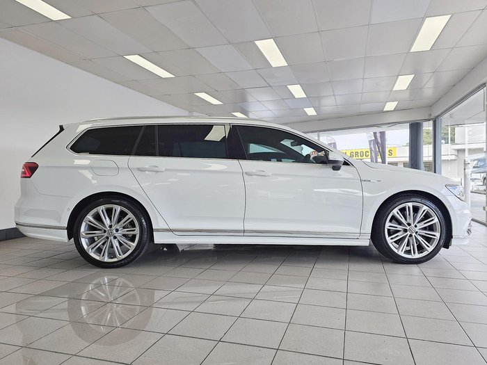 2019 Volkswagen Passat 206TSI R-Line B8 MY19 Four Wheel Drive Pure White