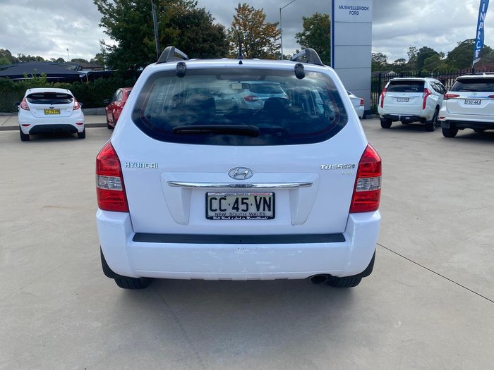 2009 Hyundai Tucson City SX JM MY09 Noble White