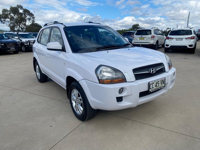 2009 Hyundai Tucson City SX JM MY09 Noble White