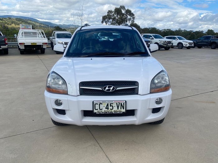 2009 Hyundai Tucson City SX JM MY09 Noble White