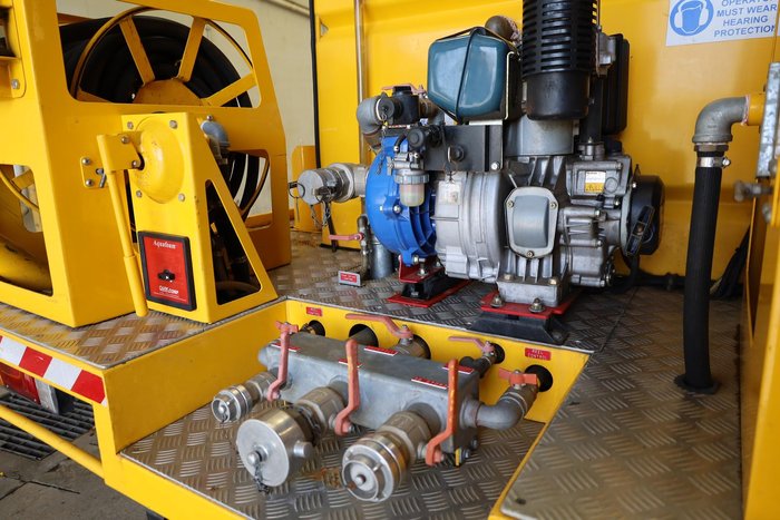 2003 Isuzu N Series NPS 300 Fire Truck Yellow