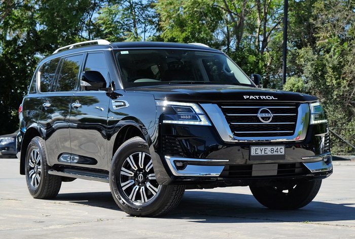 2022 Nissan Patrol Ti-L Y62 MY22 4X4 Dual Range Black Obsidian
