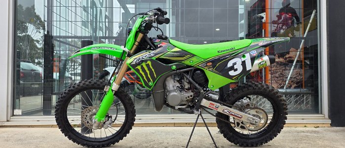 2025 Kawasaki 2025 Kawasaki 112CC KX112 (KX112ASFNN) Motocross GREEN