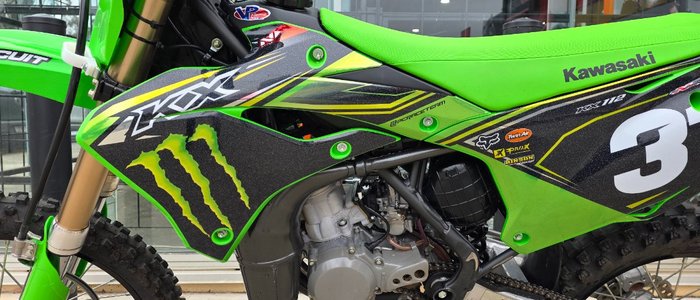 2025 Kawasaki 2025 Kawasaki 112CC KX112 (KX112ASFNN) Motocross GREEN