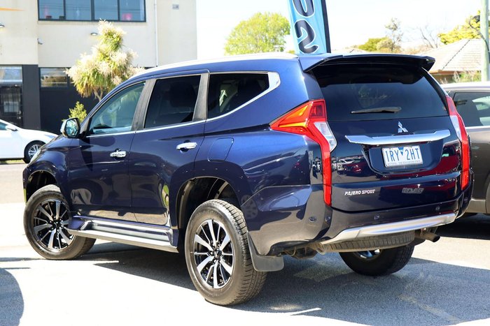 2018 Mitsubishi Pajero Sport Exceed QE MY19 4X4 Dual Range Dark Blue