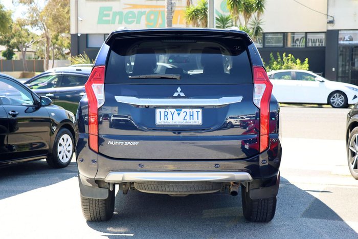 2018 Mitsubishi Pajero Sport Exceed QE MY19 4X4 Dual Range Dark Blue