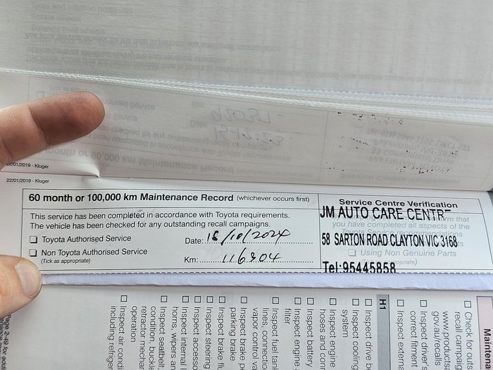 2019 Toyota Kluger GX