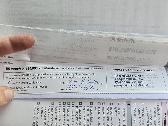 2019 Toyota Kluger GX