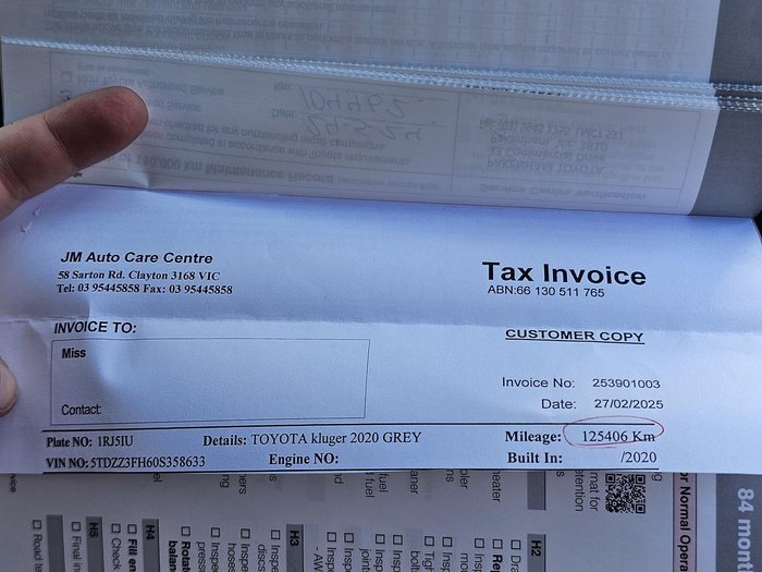 2019 Toyota Kluger GX