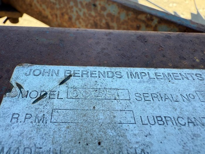 2010 John Berends 6Ft Grader Blade