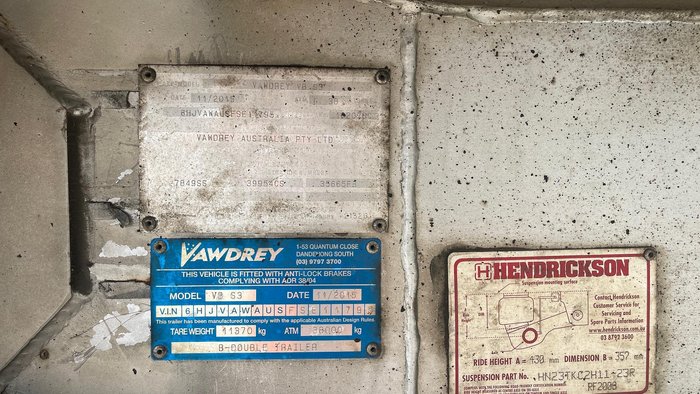 2015 Vawdrey 22P Straight Freezer Van White