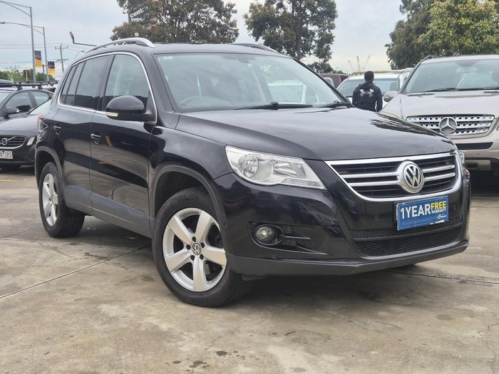 2011 Volkswagen Tiguan 147TSI 5N MY11 Four Wheel Drive Deep Black