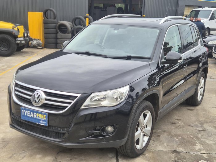 2011 Volkswagen Tiguan 147TSI 5N MY11 Four Wheel Drive Deep Black