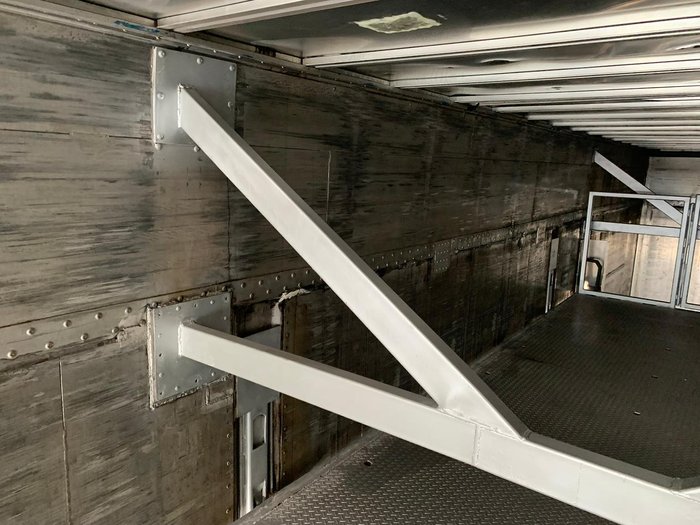 2007 Barker 14.6M Drop Deck/ Hydraulic Mezzanine, Tail Gate 4.6M