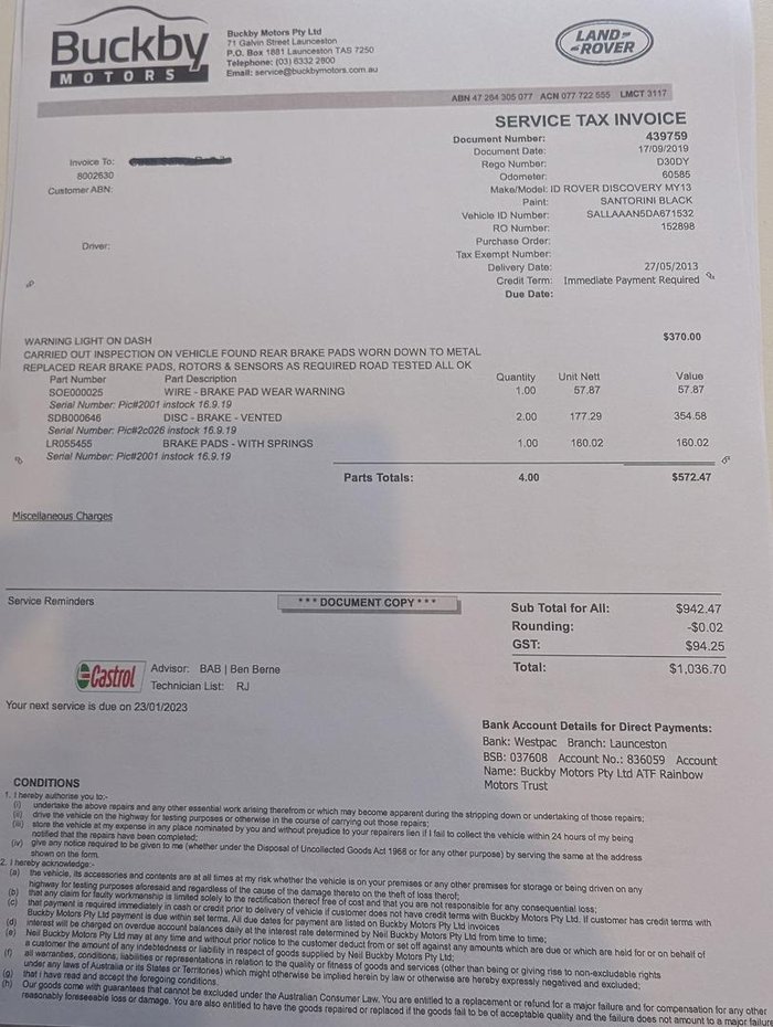 2013 Land Rover Discovery 4 TDV6 Series 4 MY13 4X4 Constant Santorini Black