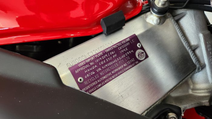 1992 Honda CBR250RR CBR Red