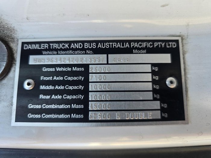 2018 Mercedes-Benz Actros 2646