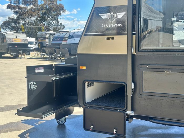 2025 JB Caravans Gator X 18'6 Front Door